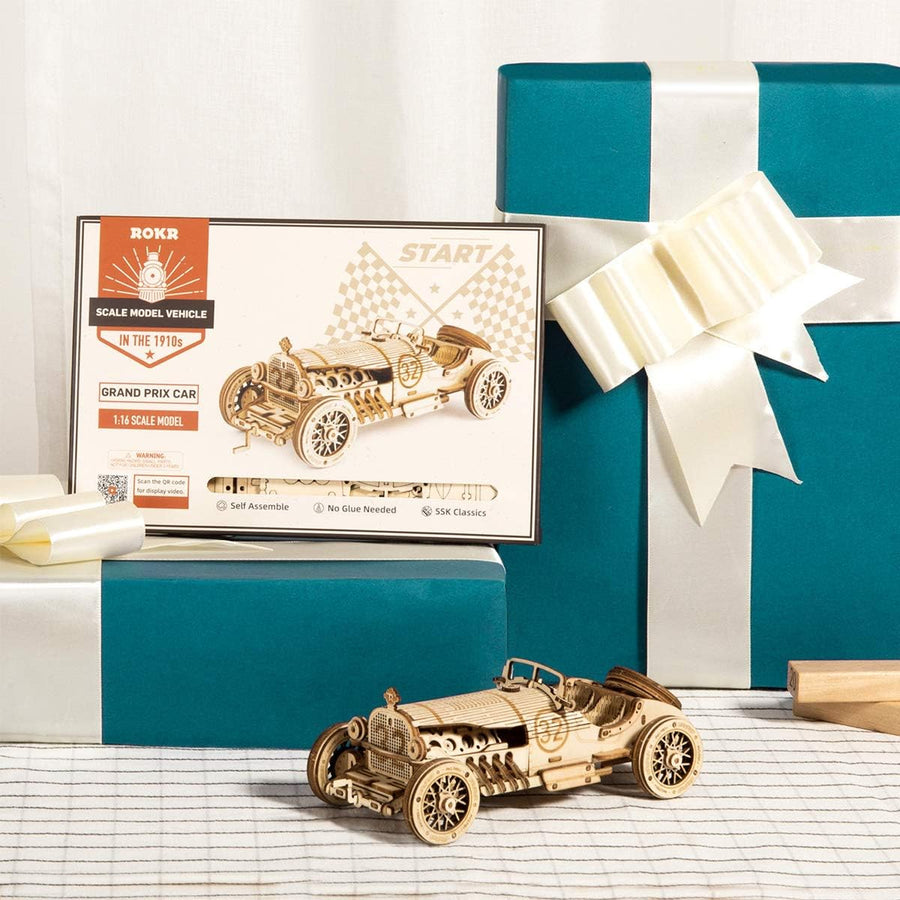 Maquette Bois Mécanique – Puzzle 3D à Assembler dès 8 ans