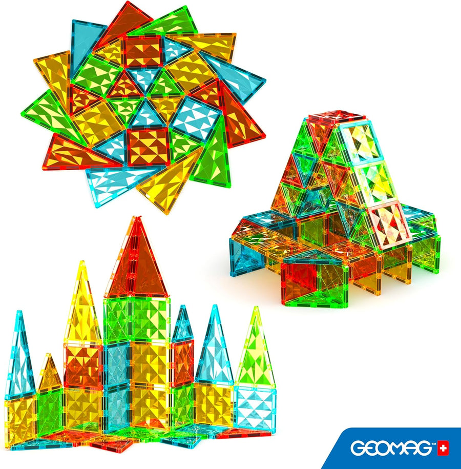 Tuiles Magnétiques Enfant 100 Pièces – Construction 3D